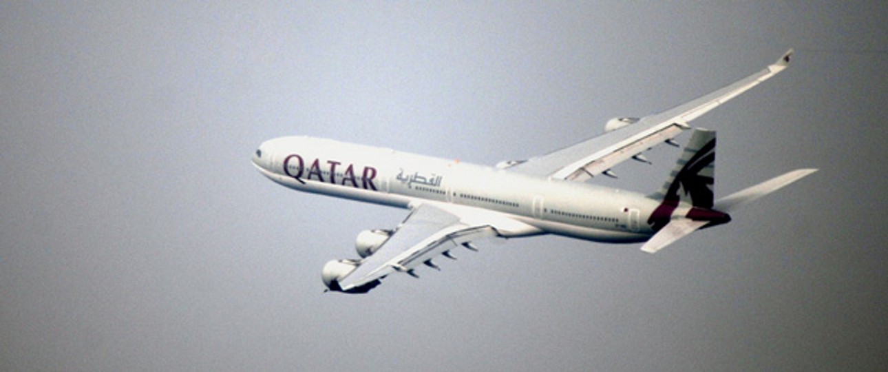 Airbus A340 von Qatar Airways: Auf gewissen Strecken wird es eng.