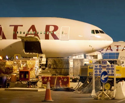 B777 von Qatar: Attraktives Mitglied.