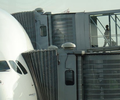 Airbus A380 von Air France: In der oberen Etage hat Air France die Business Class angesiedelt.