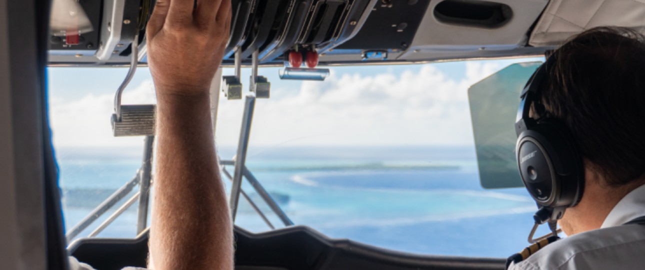 Blick ins Twin-Otter-Cockpit: Air Tetiaroa erhält ein weiteres Flugzeug.