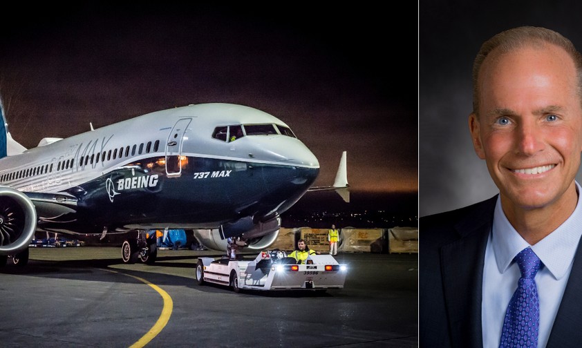 Boeing 737 Max und Boeing-Chef Dennis Muilenburg: Erklärungen sind gefragt.