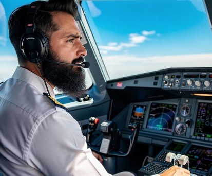 Pilot mit Bart: Das ist bei Hawaiian Airlines bald verboten.