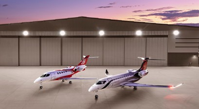 zwei Flugzeuge von Syberjet: Neben der SJ36 soll es auch eine kleinere SJ34 geben.
