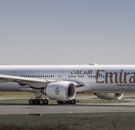 Boeing 777-300ER von Emirates: In Lagos droht der Pfandsiegel.