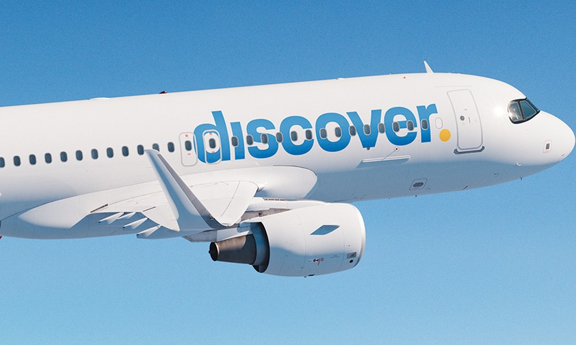 A320 in der neuen Discover-Lackierung: Bald in München stationiert.