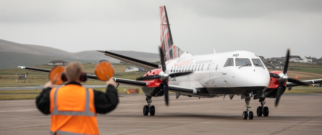 Saab 340 von Loganair: Letzte Flüge im Januar.