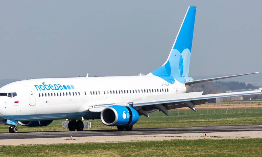 Boeing 737 von Pobeda: Zu wenig Ersatzteile.