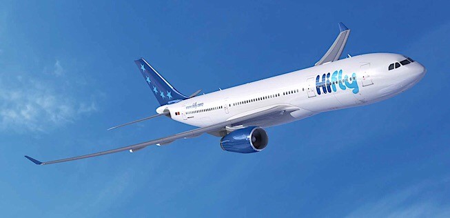 Der portugiesische Wet-Lease-Sepzialist Hifly orderte in Paris zwei Airbus A330-200. (21. Juni 2017)
