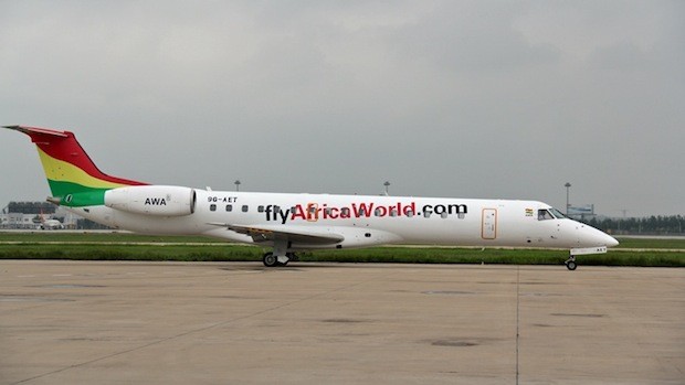 Embraer 145LR: das erste Flugzeug der Africa World Airlines