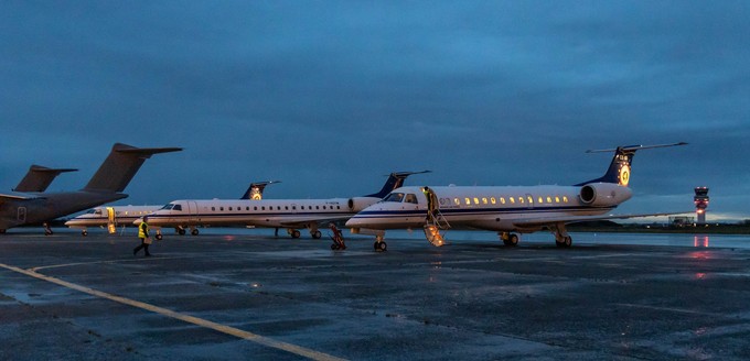 Embraer ERJ135 der belgischen Luftwaffe: Vier Exemplare des Regionaljets flogen für Belgien als Regierungsflieger.