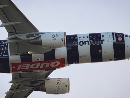 Airbus A320 D_ASGE von Condor: Durfte nicht mehr in Frankfurt landen.