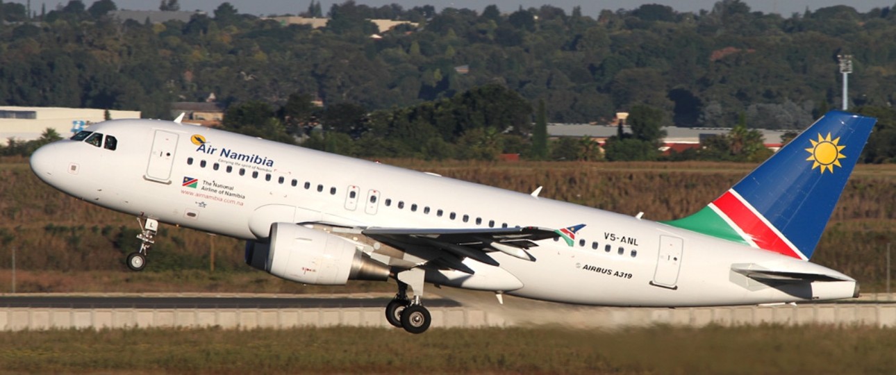 Airbus A319 von Air Namibia: Flug ins Ungewisse.