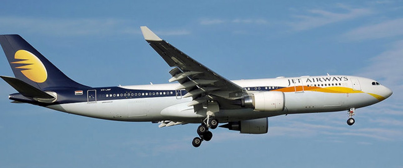 A330 von Jet Airways: Im letzten Moment sicher abgehoben.