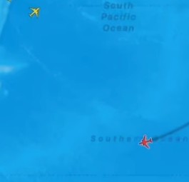 Qantas-Flug QF28: Geht von Santiago de Chile nach Syndney.