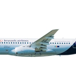 Sukhoi Superjet von City Jet in den Farben von Brussels Airlines. Die Belgier flotten die gemieteten Flugzeuge aus.