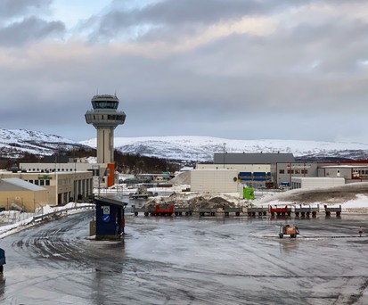 Der Flughafen Tromsø.