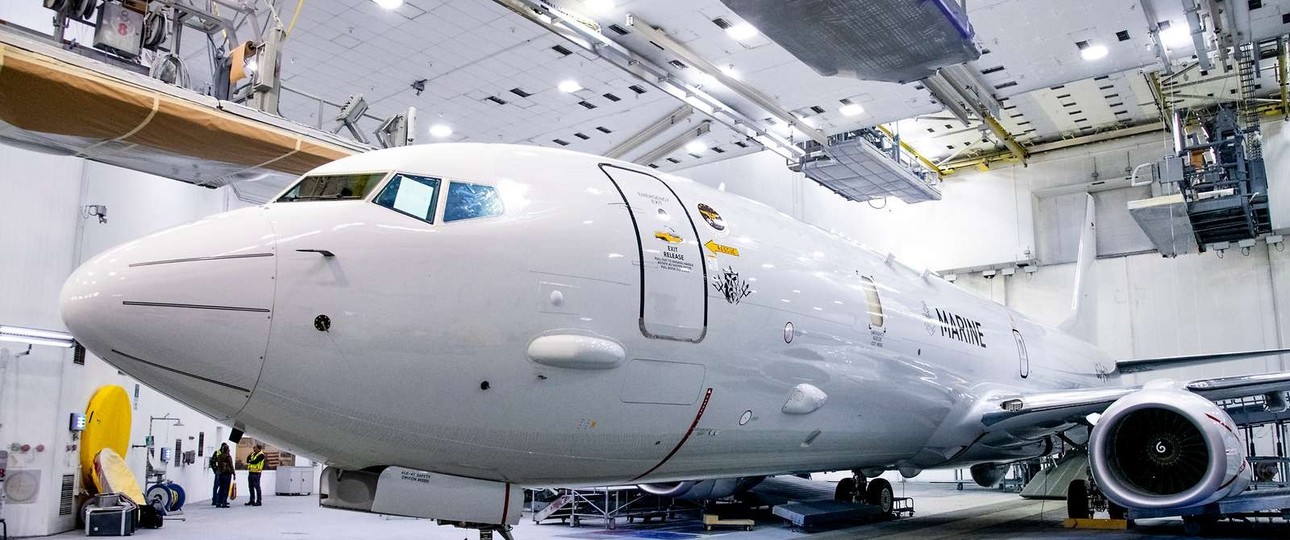 Boeing P8-A für die Bundeswehr: Das erste Flugzeug hat Anfang des Jahres die Lackierung erhalten.