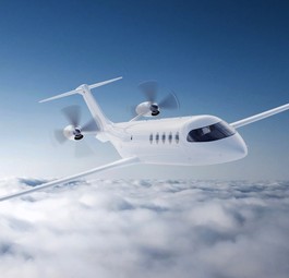 Neuester Entwurf der Alice in der Luft: das Design ähnelt einem klassischen Flugzeug.