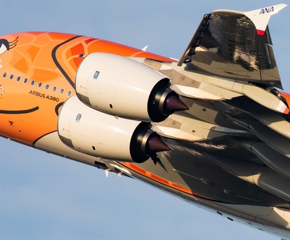 Der Airbus A380 mit dem Kennzeichen JA383A: Der Superjumbo von ...