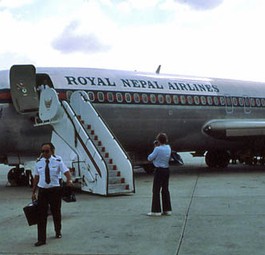 Boeing 727 der damaligen Royal Nepal Airlines: In den Siebziger- und Achtzigerjahren erlebte die Fluglinie einen Boom.