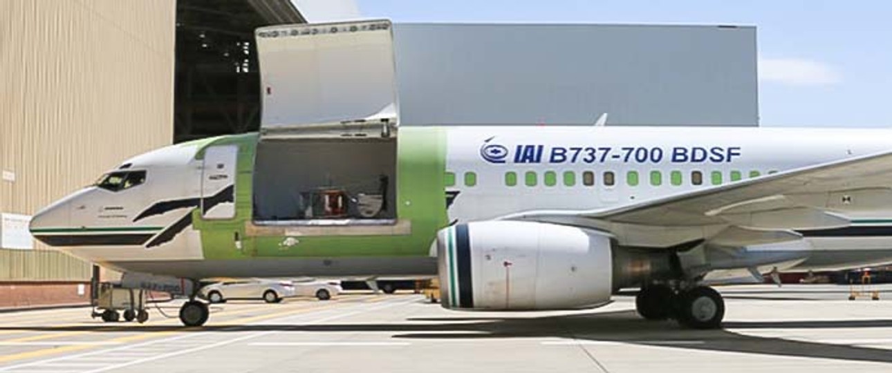 Zum Frachter umgebaute Boeing 737-700: Israel Aerospace Industries entdeckte einen Designfehler.