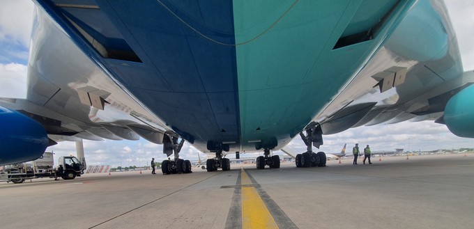 Hi Fly hatte den A380 von Singapore Airlines übernommen.