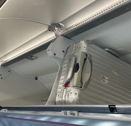 Handgepäckfächer (hier in einem Airbus A321 Neo von Eurowings): So leer sieht es selten aus.