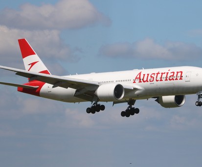 Boeing 777 von Austrian Airlines mit dem Kennzeichen OE-LPA: Technische Störung.