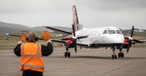 Saab 340 von Loganair: Letzte Flüge im Januar.