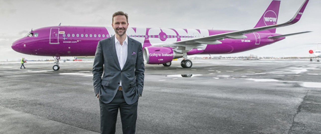 Wow-Air-Chef Skúli Mogensen: Der Manager will sich im Sommer entscheiden.