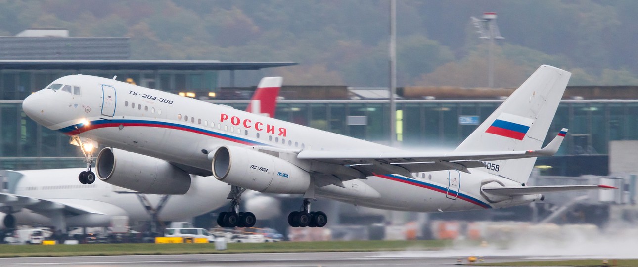 Die Tupolev Tu-204 mit dem Kennzeichen RA-64058 (hier zu sehen im Jahr 2016 in Zürich): Hob auch am Donnerstagmorgen in Moskau ab.