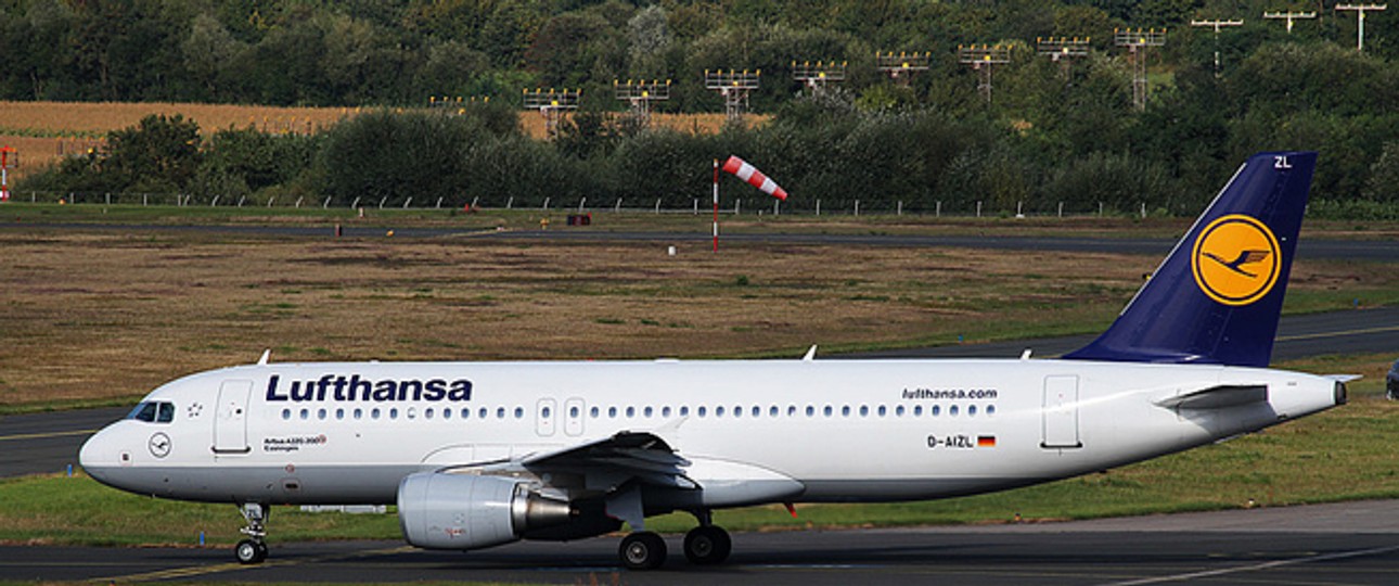 A320 am Flughafen Münster/Osnabrück: Lufthansa baut aus.