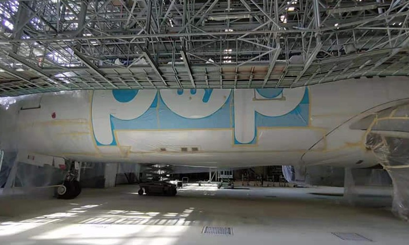 Der erste Airbus A330 von Flypop bekam seine Lackierung.