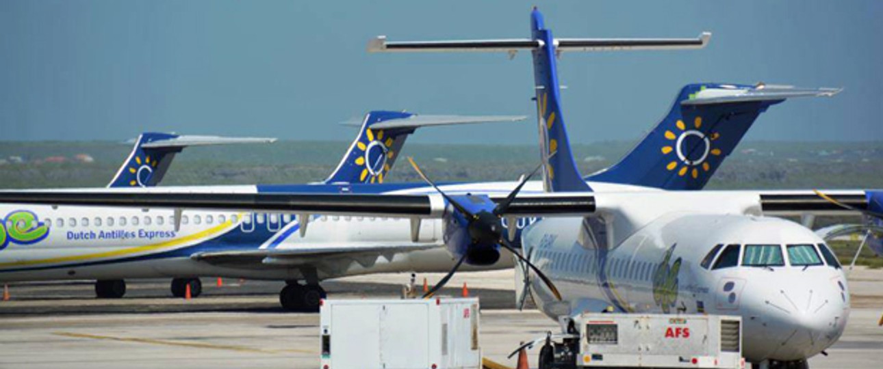Vier der neun Flieger von Dutch Antilles Express: Basis in Willemstad.