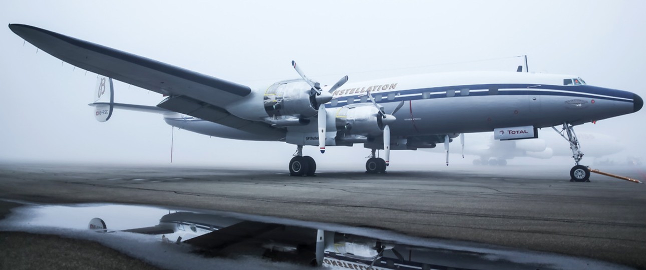 Die letzte für Passagierflüge zugelassene Lockheed L-1049: Reparatur kostet Millionen.