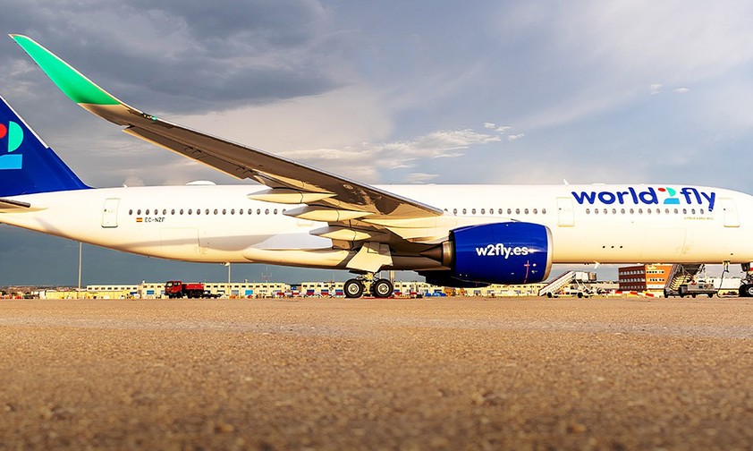Airbus A350 von World 2 Fly: Bald öfter in Bratislava zu sehen.
