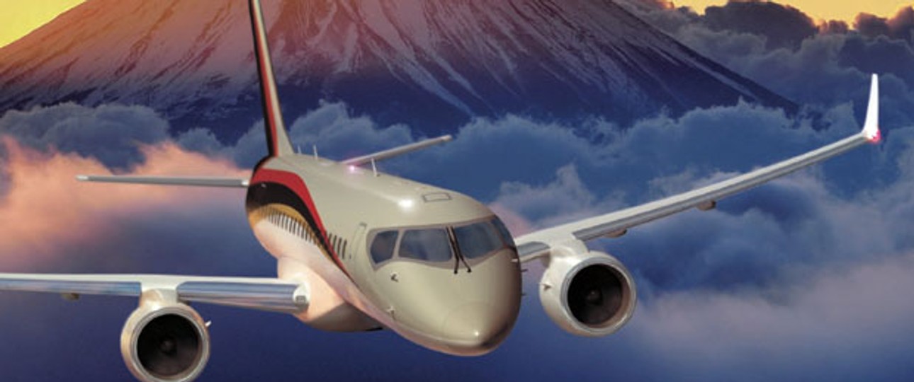 Mitsubishi Regional Jet: Je nach Modell Platz für maximal 78 oder 92 Passagiere.