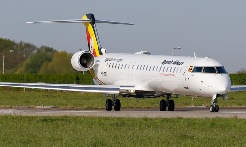 Bombadier CRJ 900 von Uganda Airlines: Die Fluglinie will die Flotte erweitern.