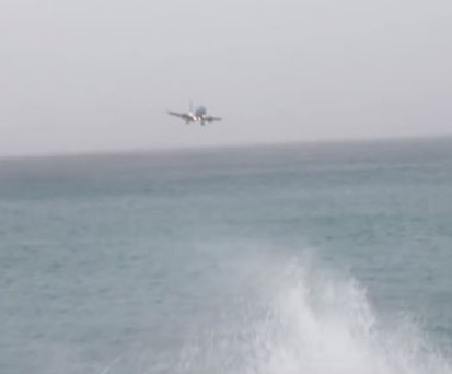 Unheimlicher Durchstart in St. Maarten