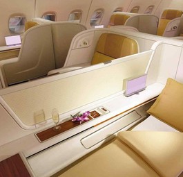 Royal First Class in einem Airbus A380: Thai Airways bietet die Klasse wieder an.