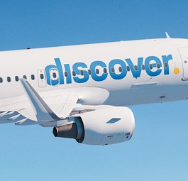 A320 in der neuen Discover-Lackierung: Bald in München stationiert.