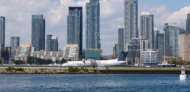 Toronto Billy Bishop: Bislang nur Turboprops.