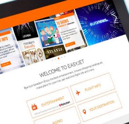 Easyjet-Unterhaltungsprogramm: Zunächst in fünf Flugzeugen ab der Schweiz.