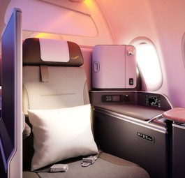 First Class von Air Côte d'Ivoire: Hier kann man viel Gepäck mitnehmen. 