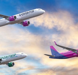 Die Billigairline-Gruppe <a href="https://www.aerotelegraph.com/airbus-holt-sich-neue-mega-order-von-indigo-partners">Indigo Partners hat eine Bestellung von 255 weiteren Flugzeugen der A321-Neo-Familie</a> bekannt gegeben. Die Festbestellung wird auf Wizz Air (Ungarn), Frontier (USA), Volaris (Mexiko) und Jetsmart (Chile, Argentinien) aufgeteilt.
