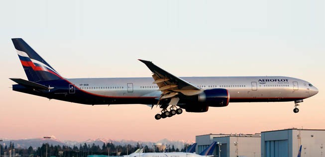 Boeing 777-300 ER von Aeroflot: Steigende Nachfrage von und nach Japan.