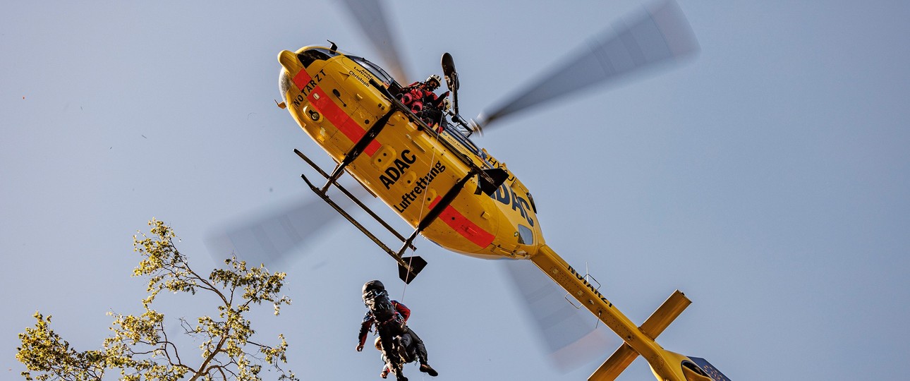 Luftrettung des ADAC mit Hubschrauber: Muss schnell am Unfallort sein.