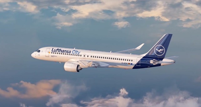 Airbus A220-300 von Lufthansa City Airlines: Die ersten Flüge sollen am 1. Februar starten.