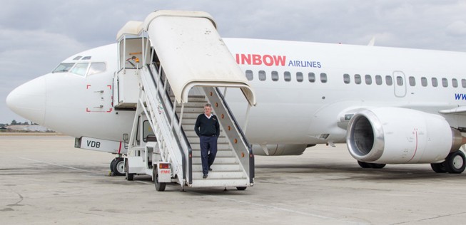 Ehemaliger Flieger von Rainbow Airlines: Von Zimbabwe nach Südafrika.