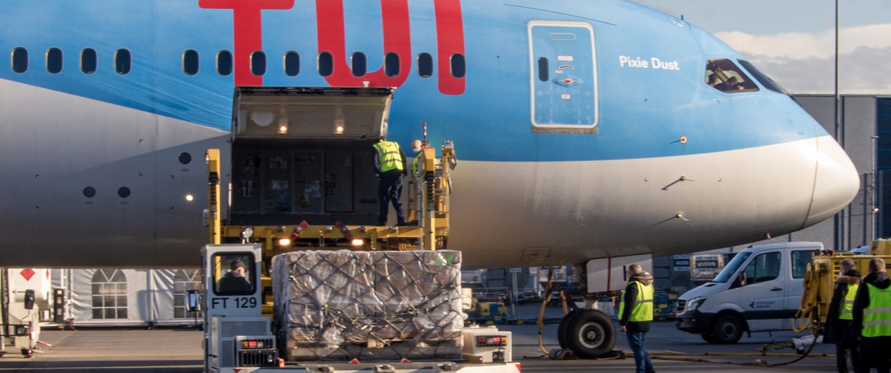 Dreamliner von Tui: Knappe Güter auf die Insel geflogen.